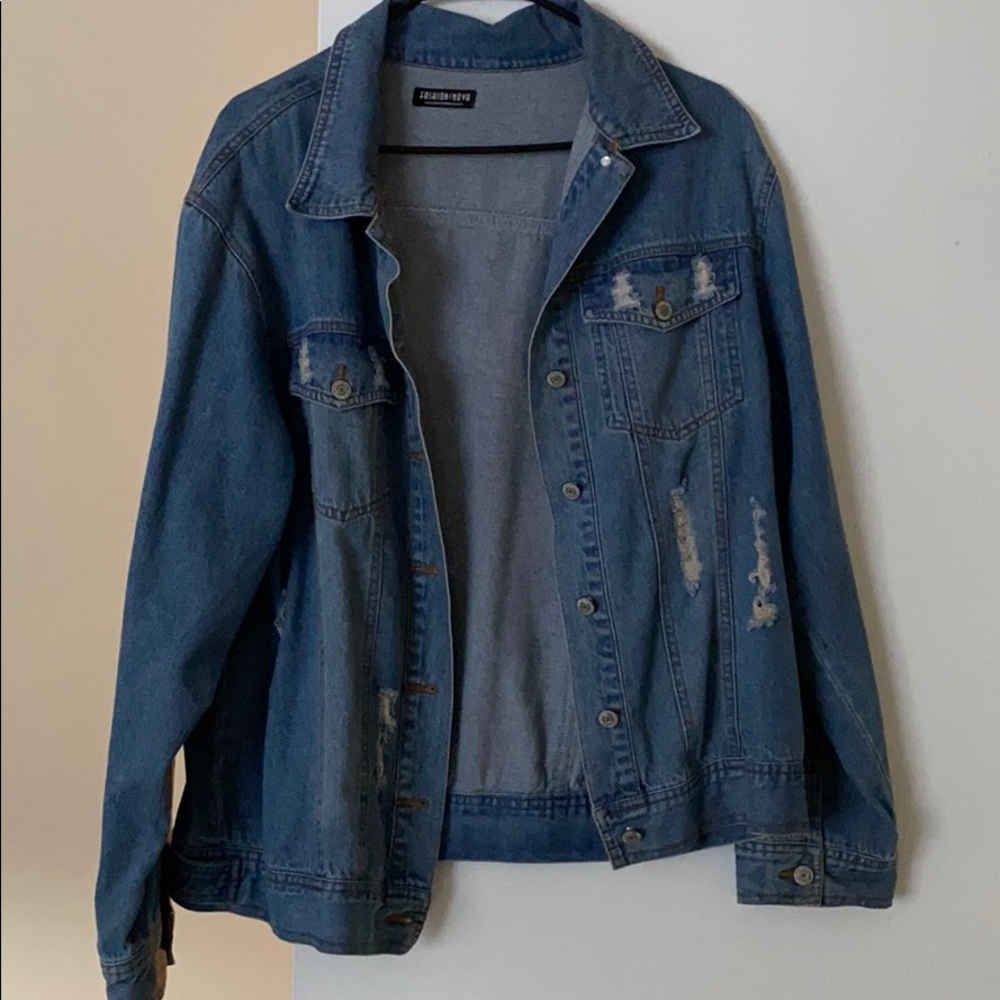 Distressed Denim Jacket